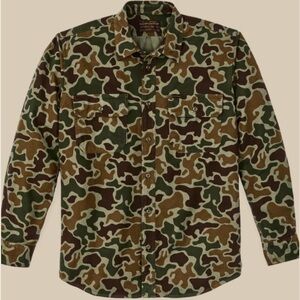 Filson Camouflage field flannel shirt New With Tags! NWT size Large L